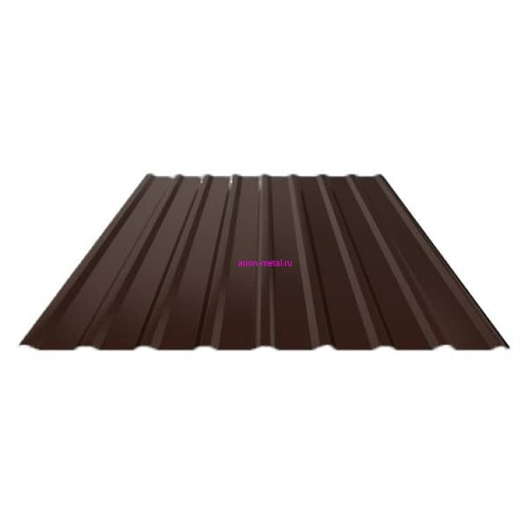 Профнастил НС20 RAL 8017 шоколадно-коричневый 0.6 мм